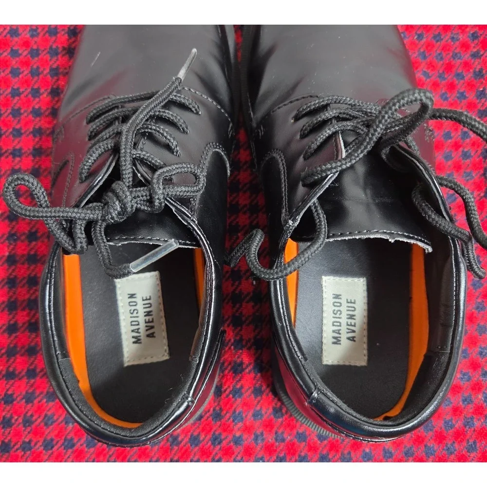 Madison Avenue Boys Oxford Willie Style Dress Shoes Black Size 4M Wedding Church